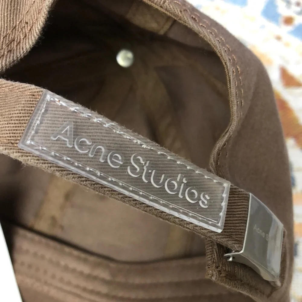 Acne Brown and Silver Minimalist Hat - Picture 3 of 6